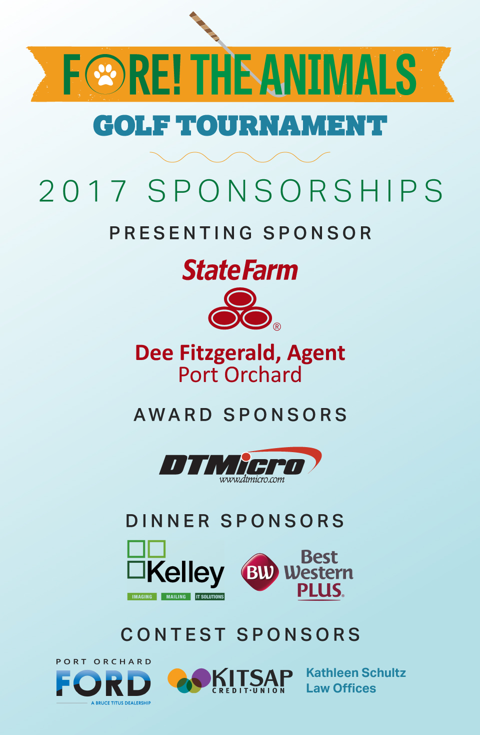 Kitsap Humane Society Fore! the Animals Golf Tournament